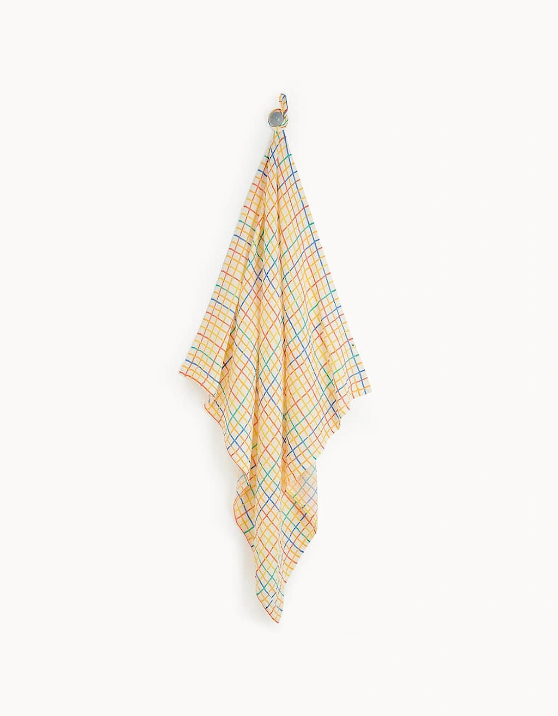 Ditto - Rainbow Check Large Muslin Swaddle Blanket