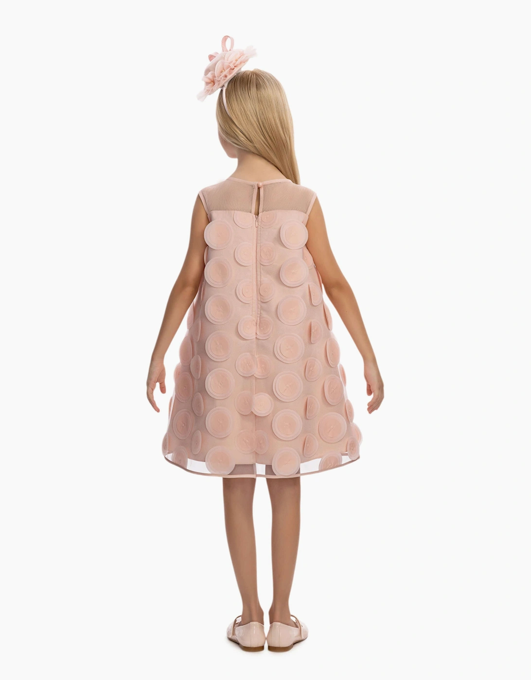 Girls Occasion Dress with Headband in Pink