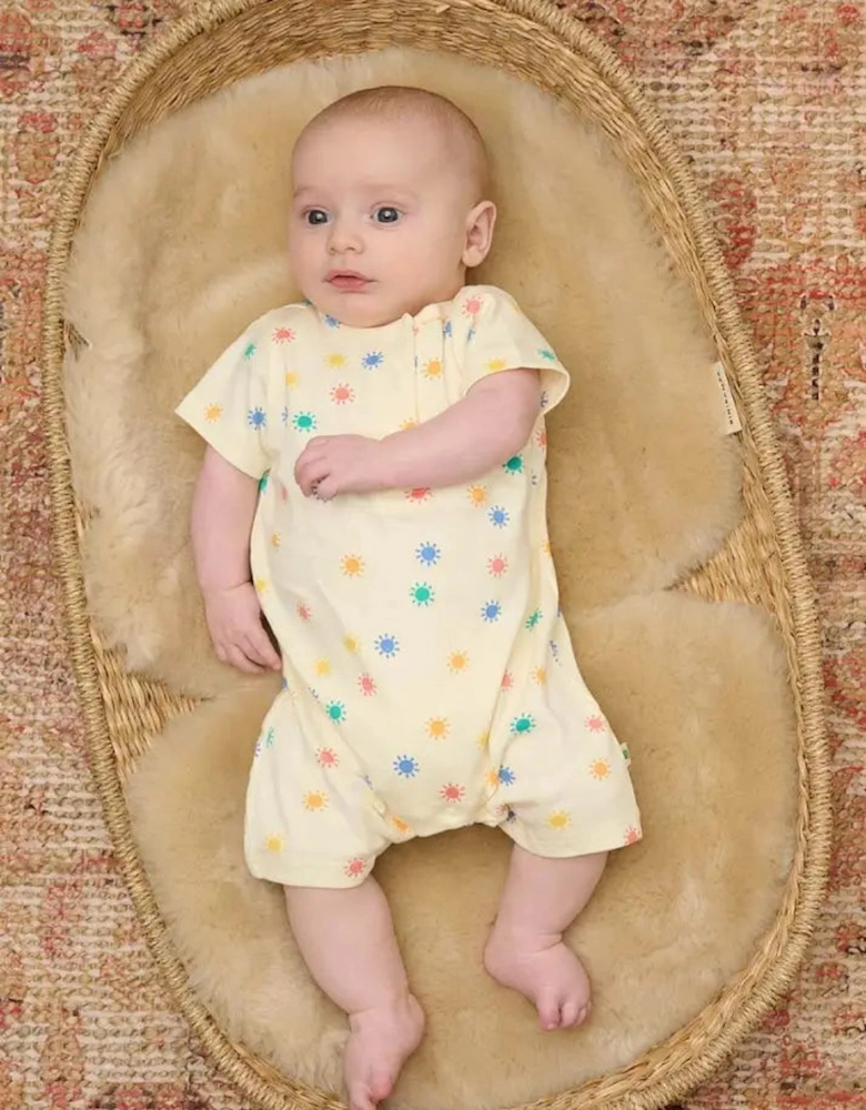 Dinky - Rainbow Sunshine Short Sleeve Playsuit