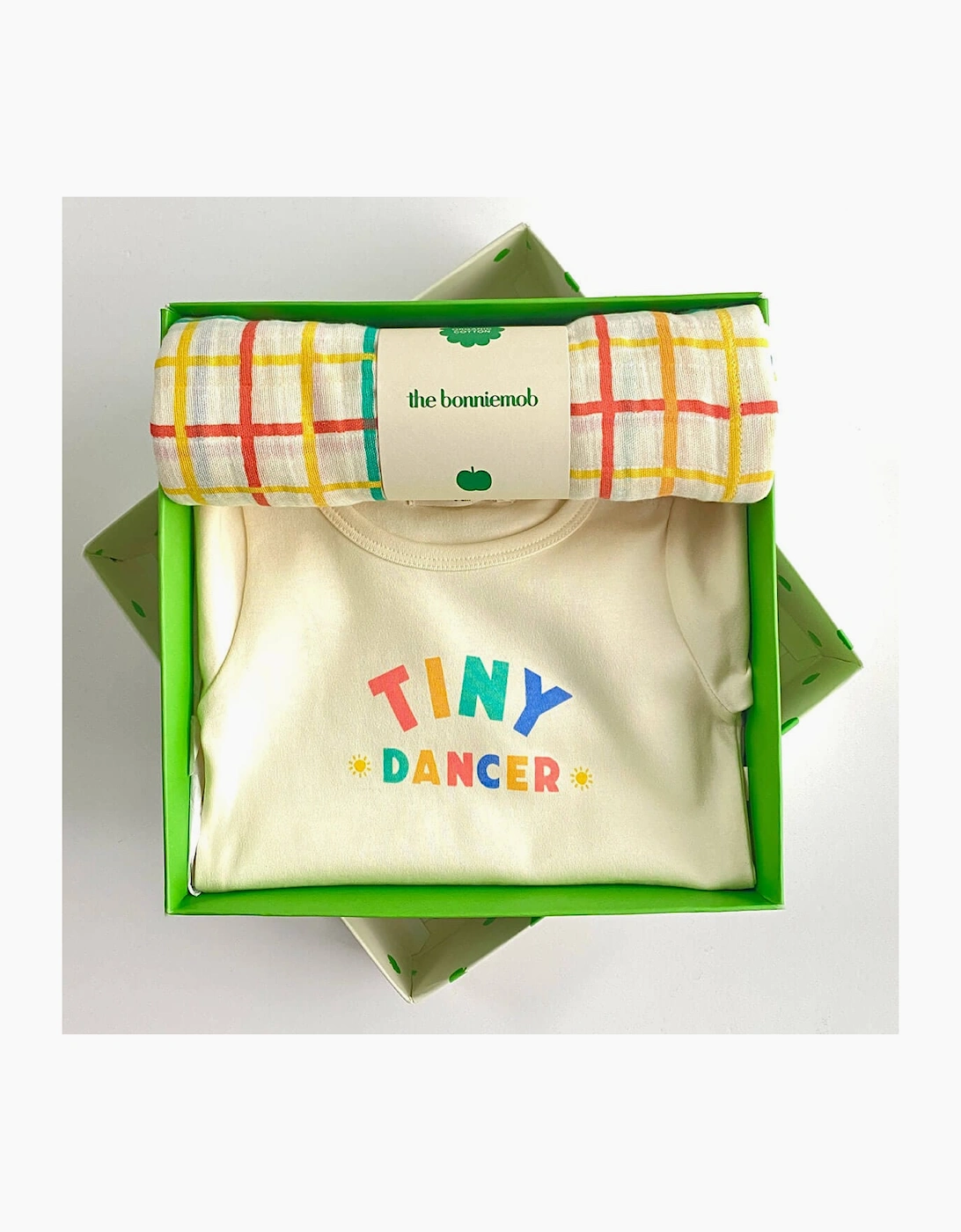 Dancer & Ditto Set - Baby Bodysuit & Muslin Swaddle Blanket in Gift Box, 10 of 9