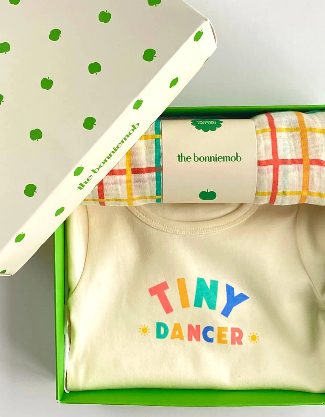 Dancer & Ditto Set - Baby Bodysuit & Muslin Swaddle Blanket in Gift Box