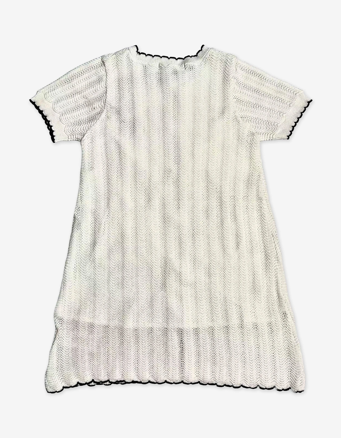 BCBGMAXAZRIA Girls Lightweight Knitted Dress in White