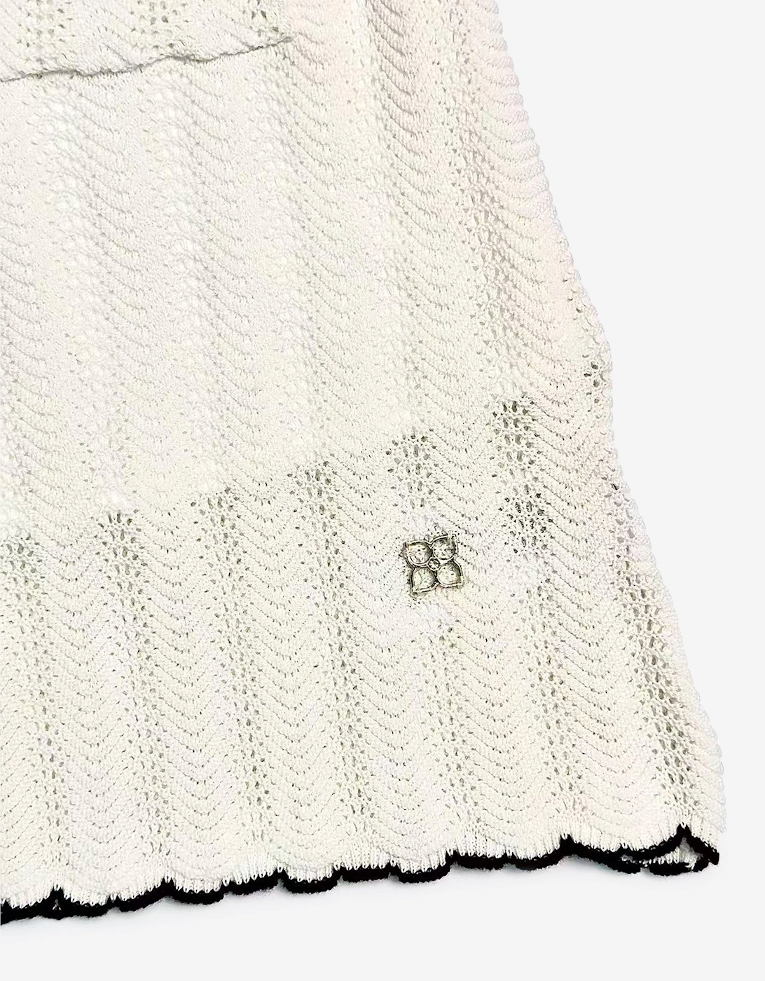 BCBGMAXAZRIA Girls Lightweight Knitted Dress in White