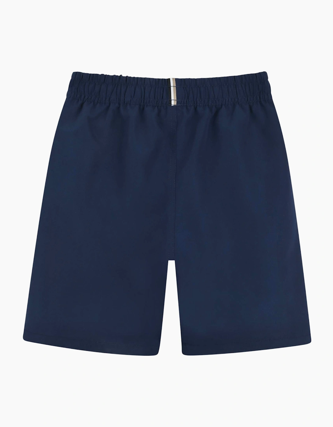 Boys Navy Blue Logo Swim Shorts