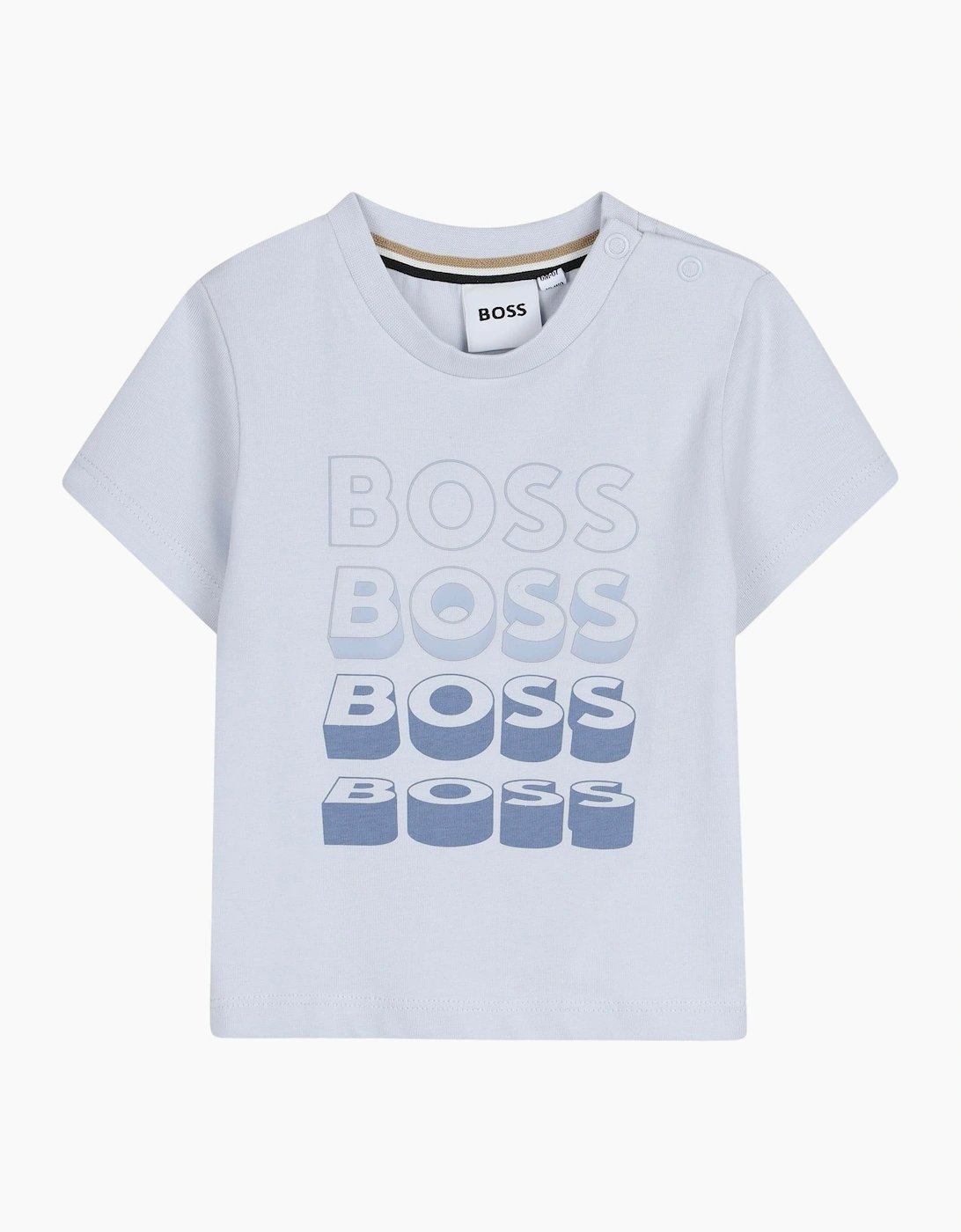 Boys Pale Blue Logo Top, 4 of 3