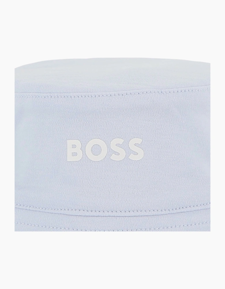 Boys Pale Blue and White Stripe Sun Hat