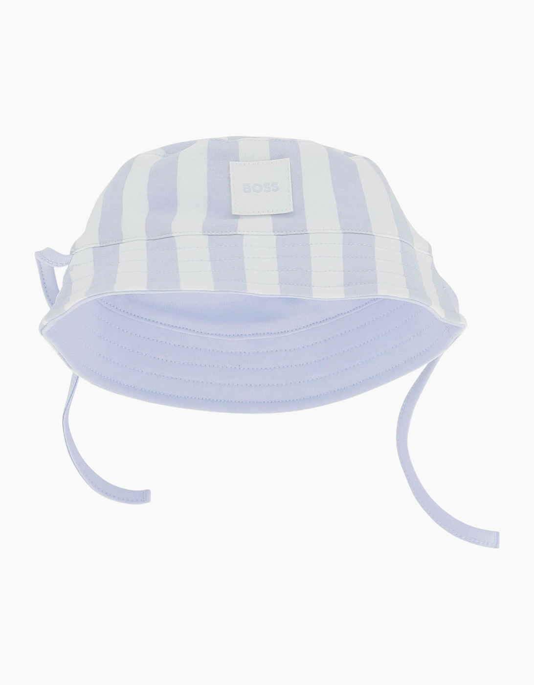 Boys Pale Blue and White Stripe Sun Hat