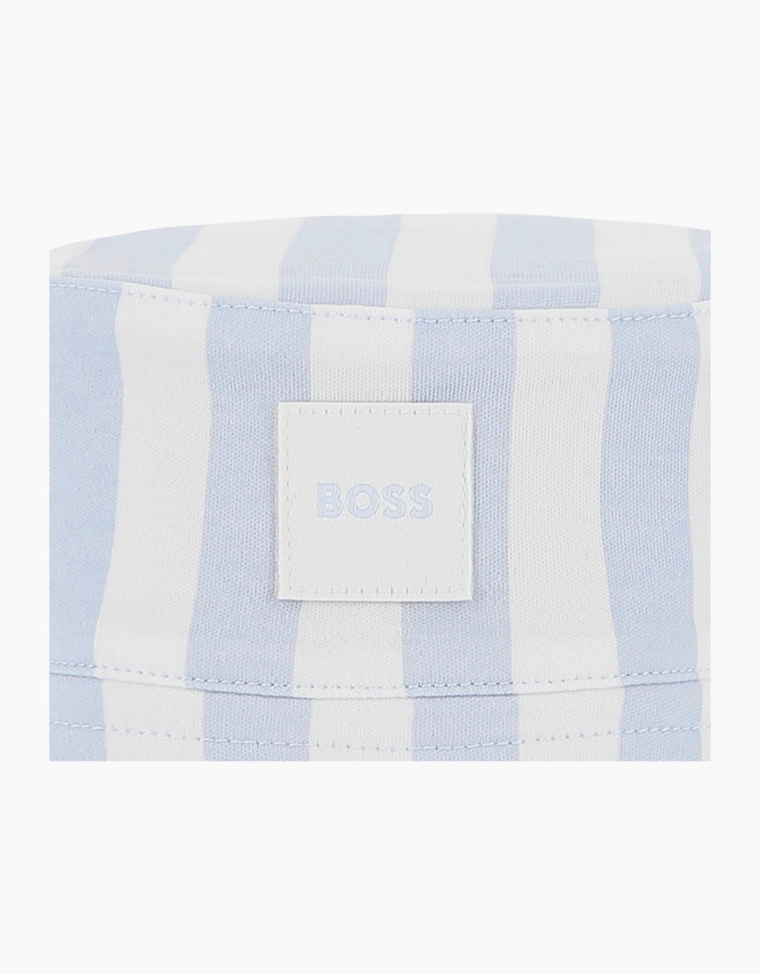 Boys Pale Blue and White Stripe Sun Hat