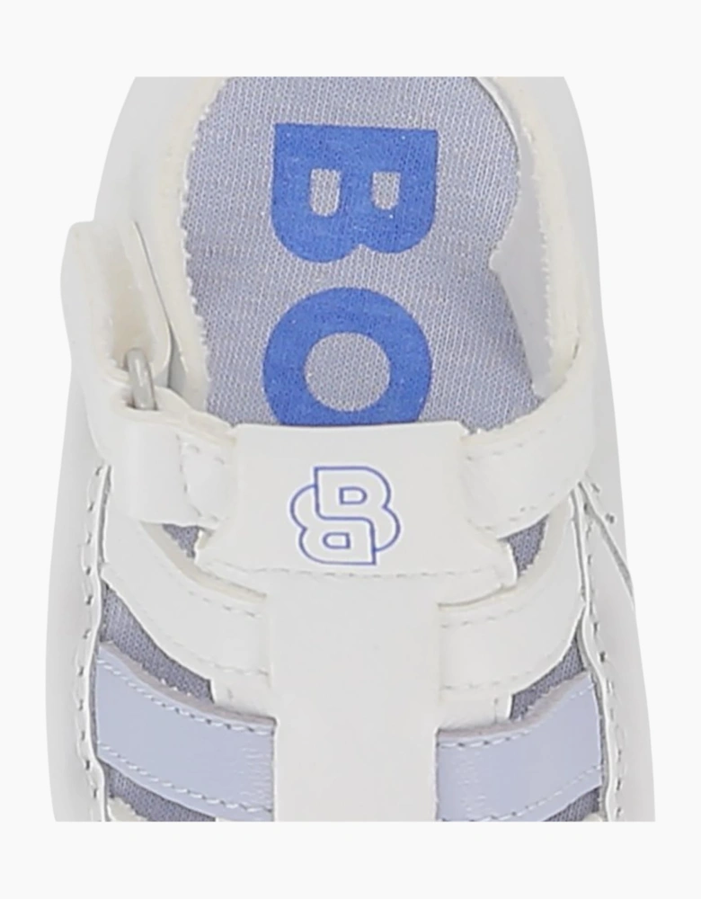 Boys Pale Blue and White Pre Walker Sandals