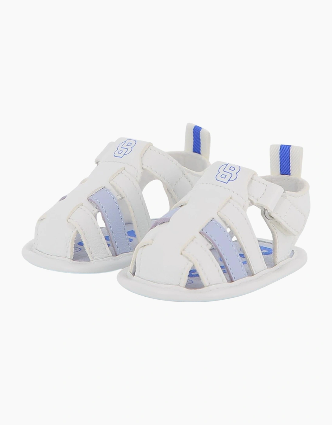 Boys Pale Blue and White Pre Walker Sandals