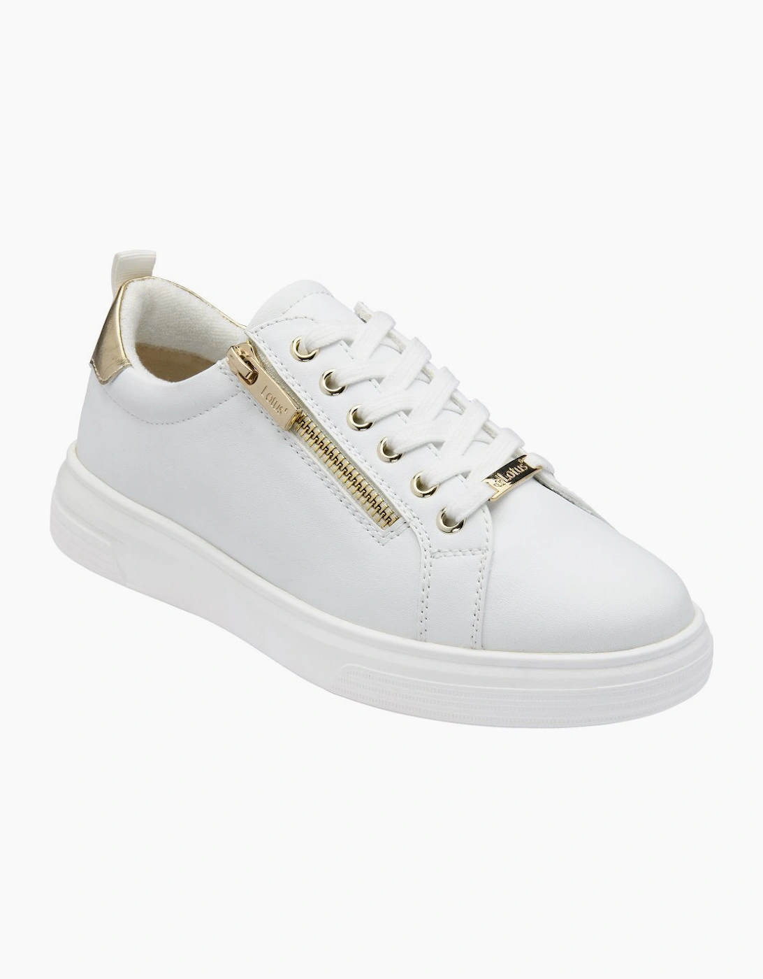 Lotus Women's White Alessia Trainers  4 Size 4