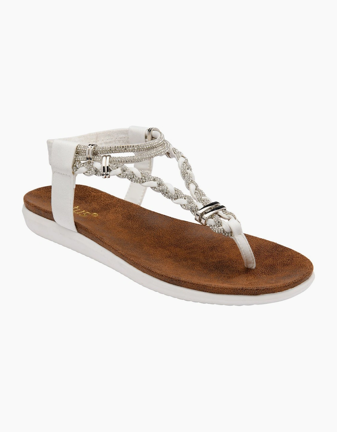 Sol Womens Toe Post Sandals, 4 of 3
