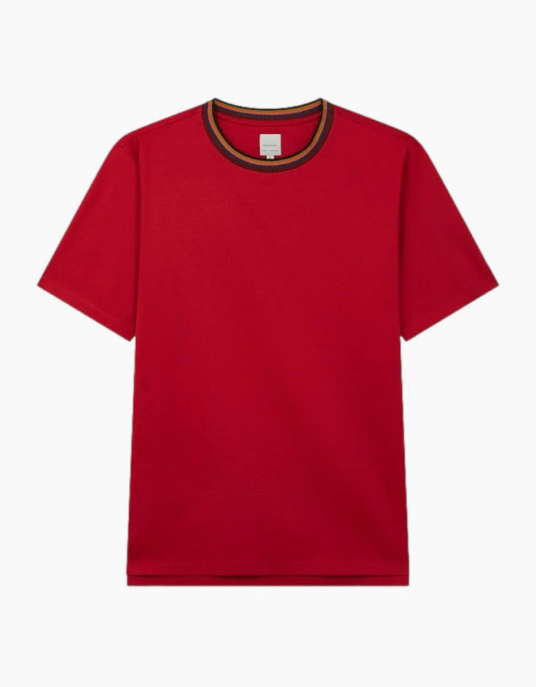 Stripe Rib T-Shirt 22 Fusia