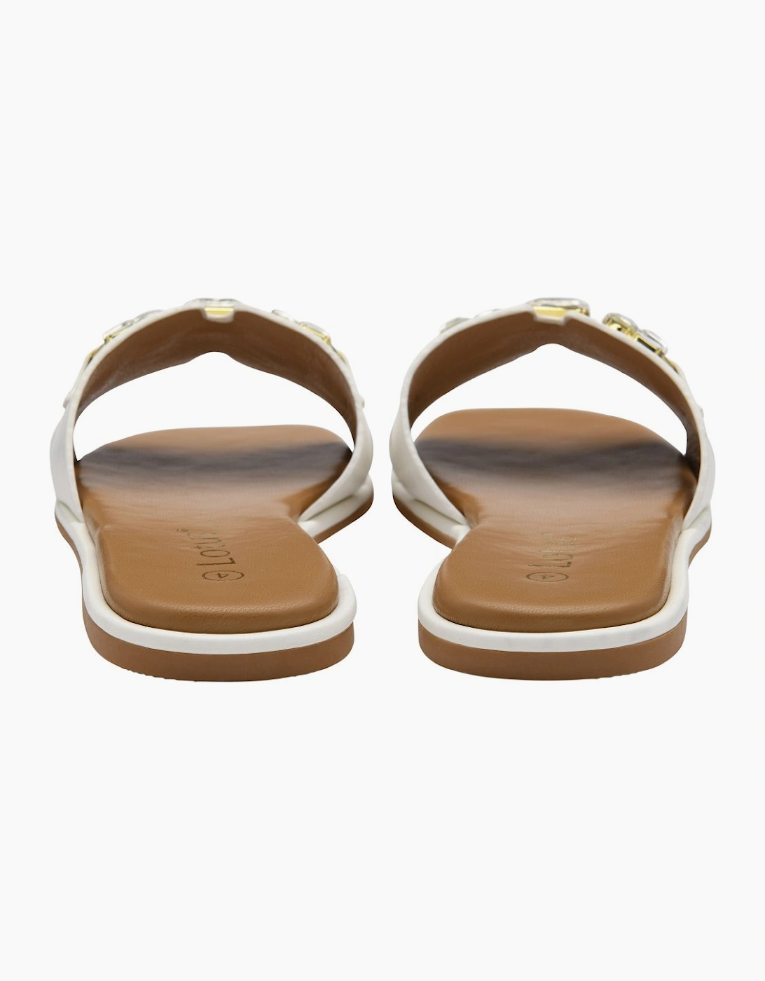 Lotus Women's White Agueda Sandals Size 5