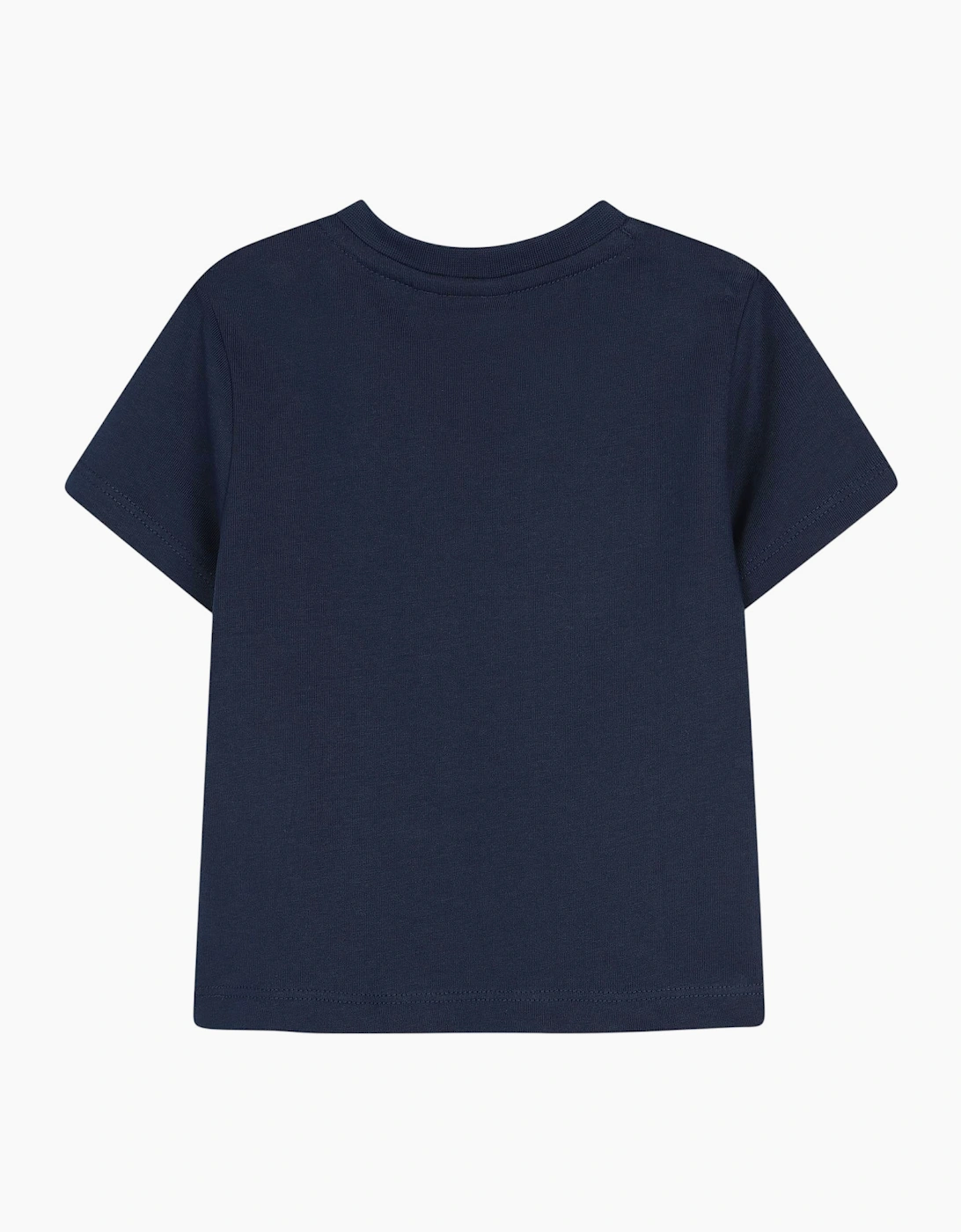 Boys Navy Blue Logo Top