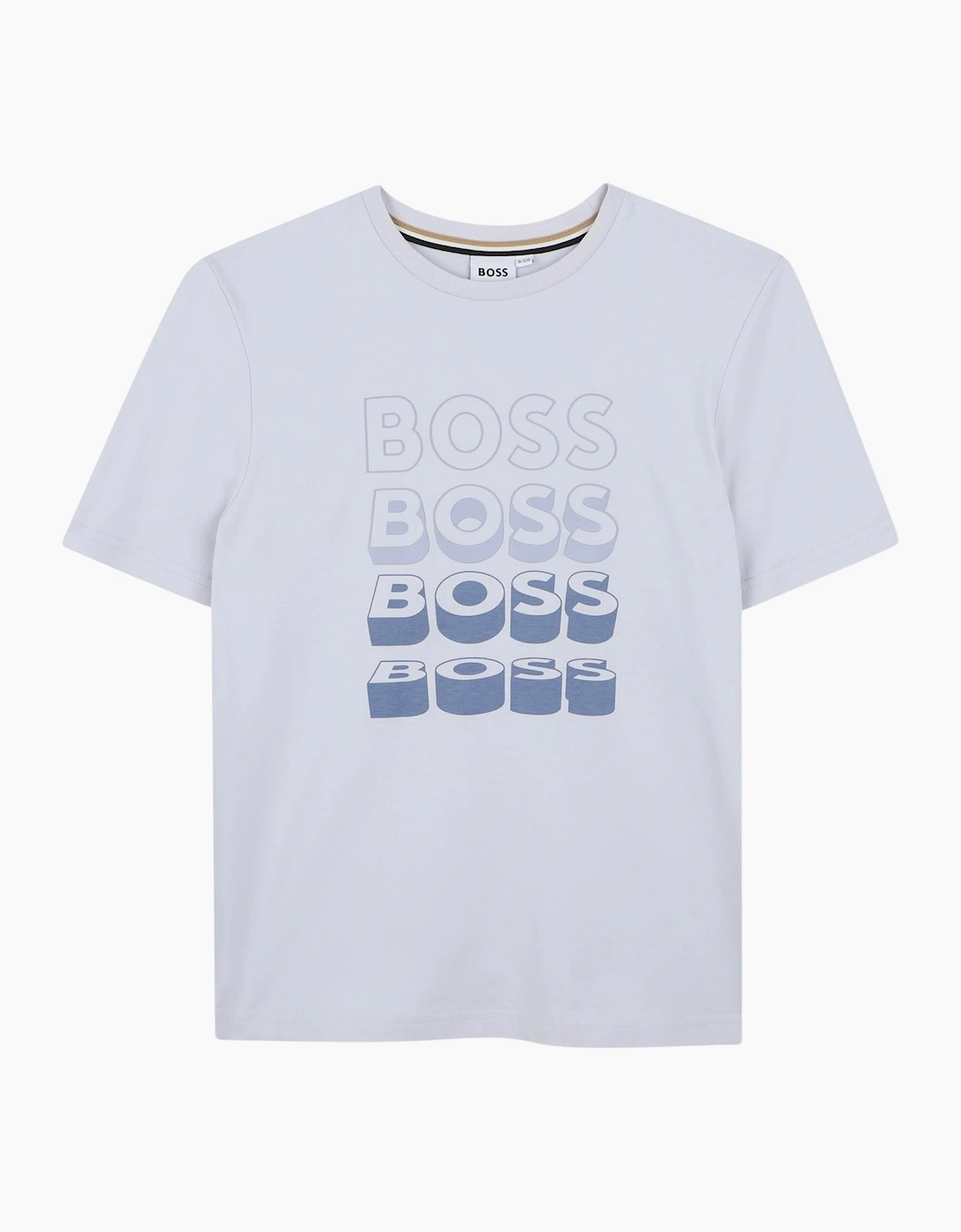 Boys Pale Blue Logo Top, 4 of 3
