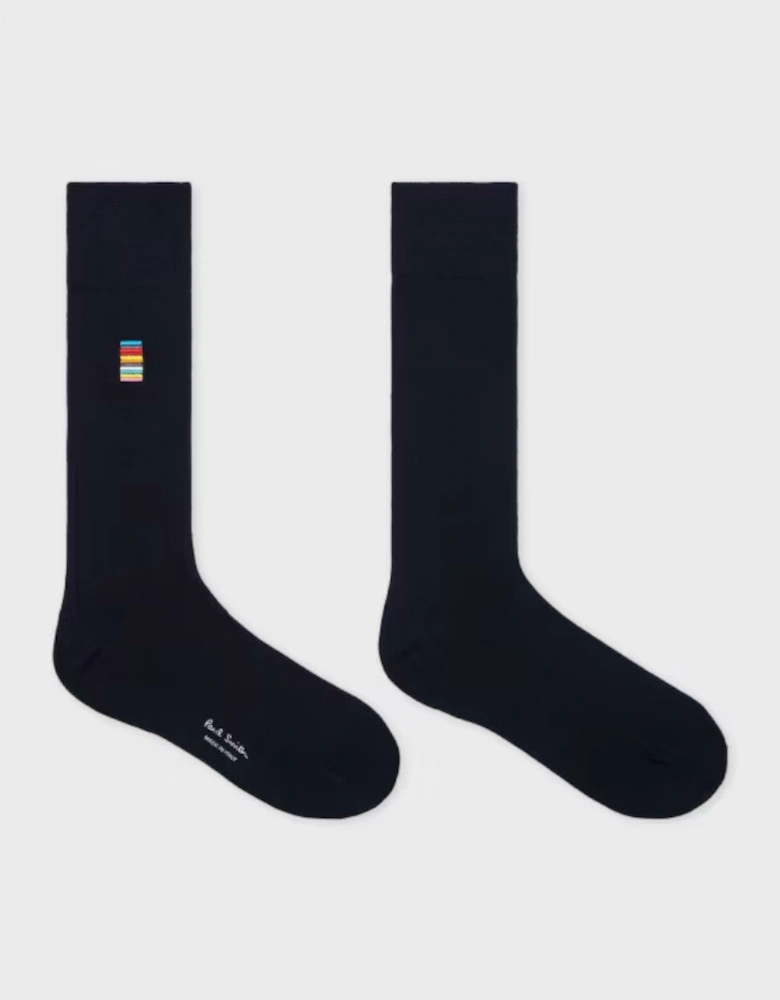 Paul Smith  Alfie Signature Embroidered Socks S1-26 47 Navy