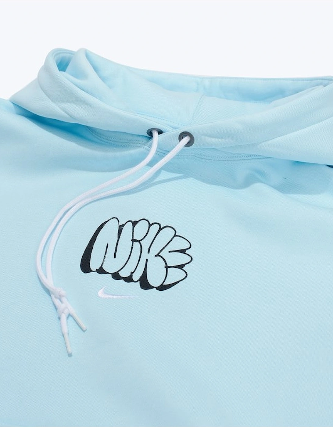 Solo Swoosh Graffiti Hoodie Blue