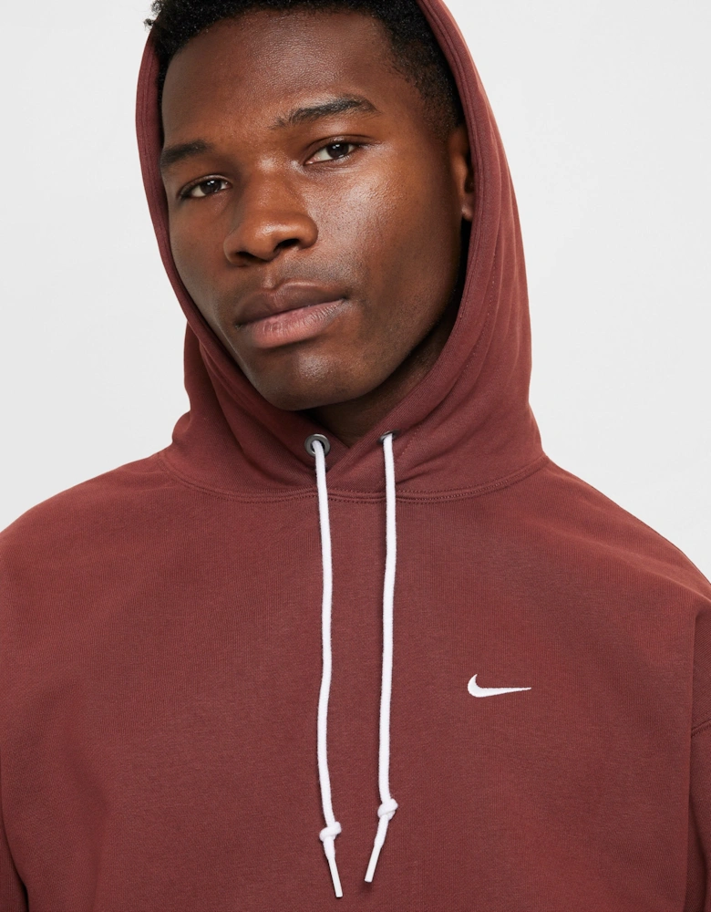 Solo Swoosh Fleece Hoodie Brown