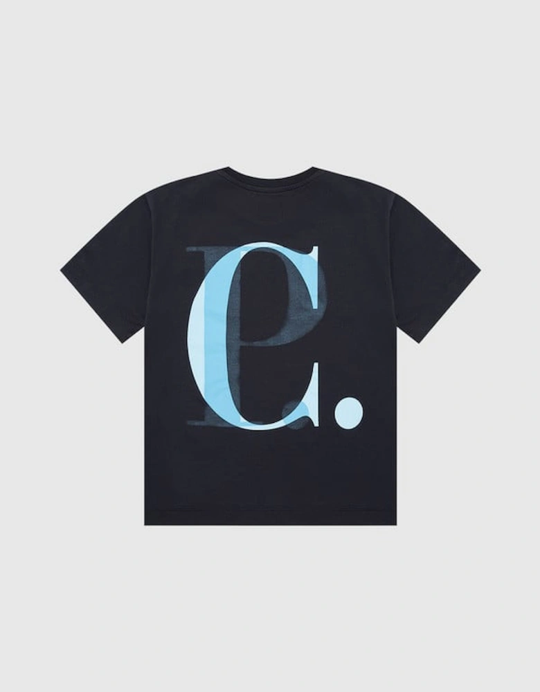 C.P.COMPANY BOYS MAXI NAVY T SHIRT CSM002