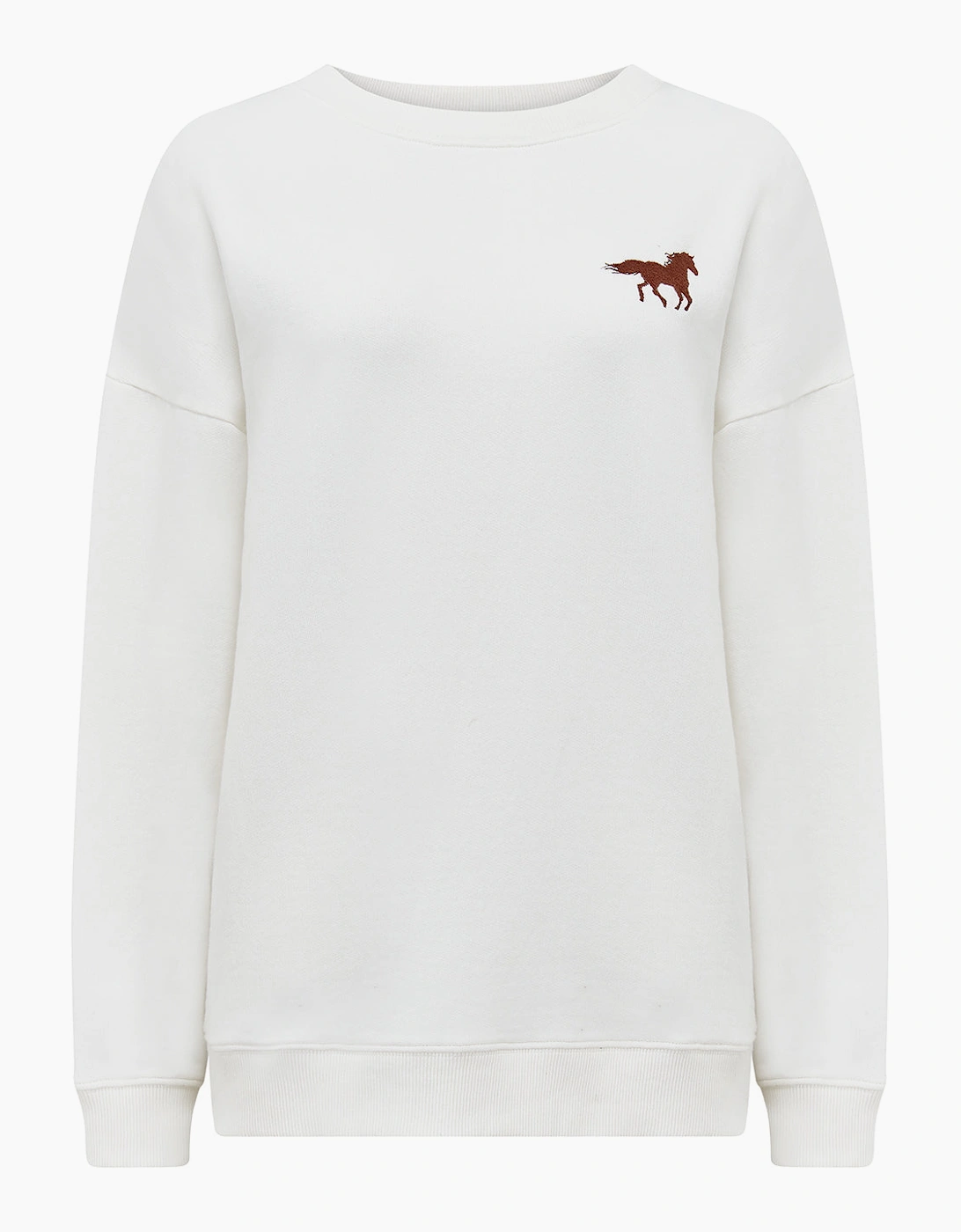 Eadie relaxed sweatshirt - horse print