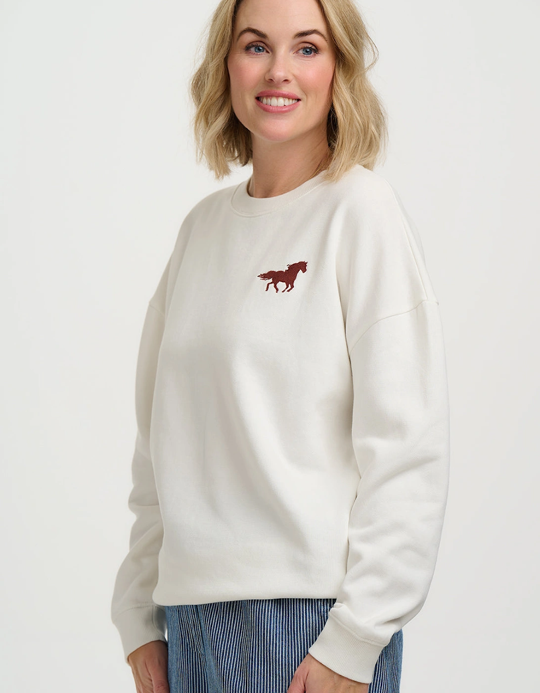 Eadie relaxed sweatshirt - horse print, 7 of 6