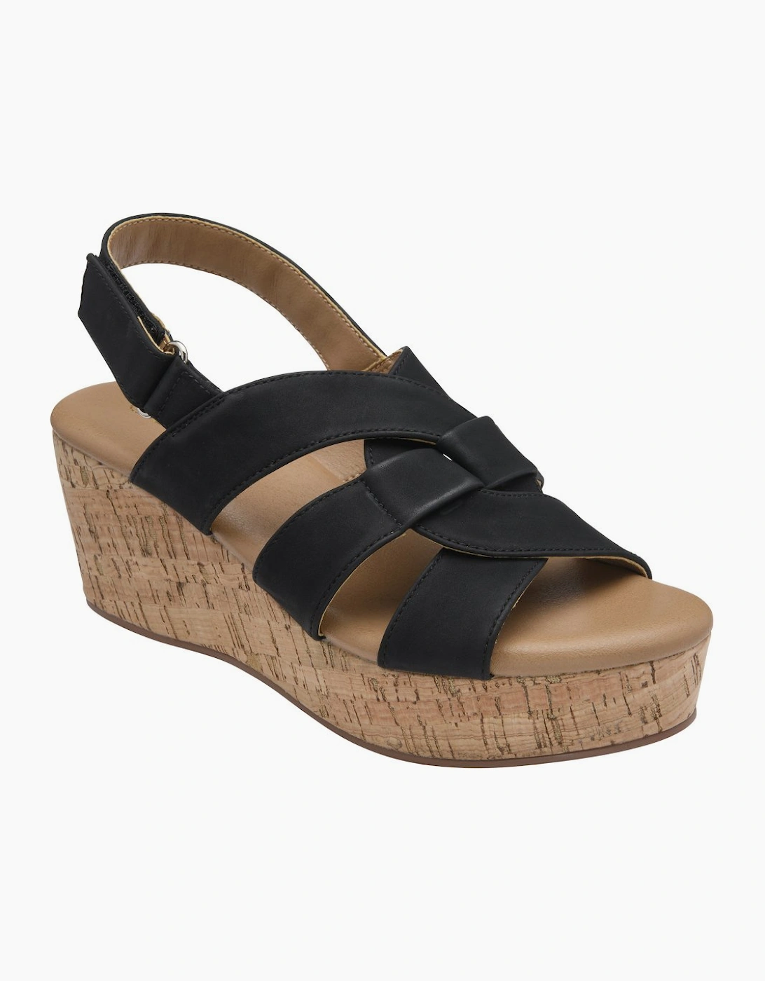 Lotus Women's Black Thora Wedge Sandals - Size 6