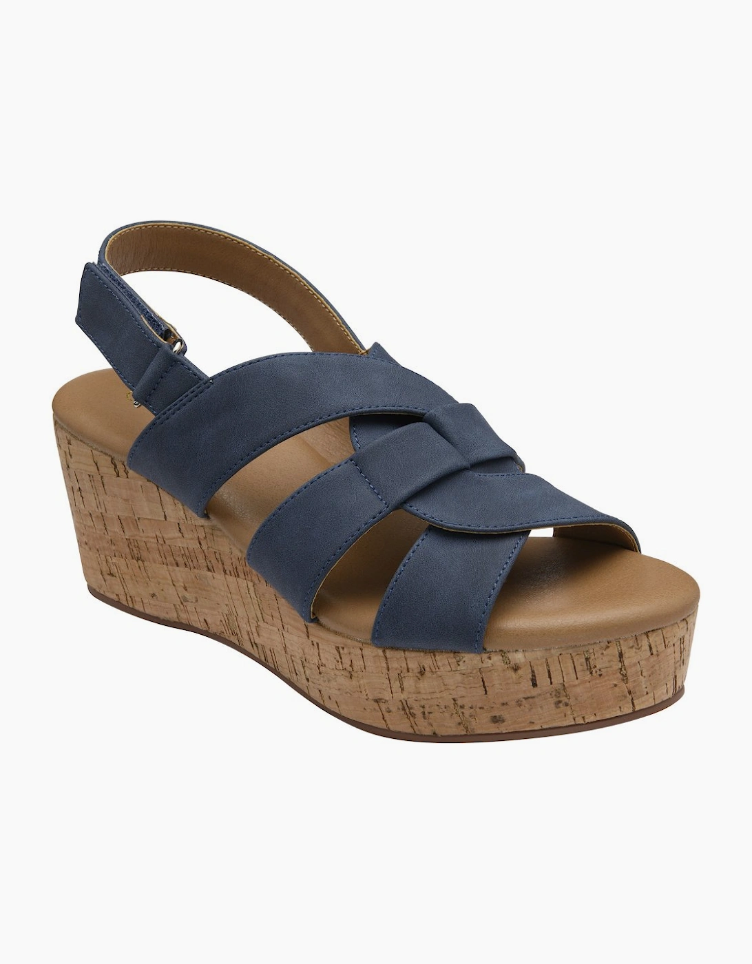 Lotus Women's Navy Thora Wedge Sandals - Size 5
