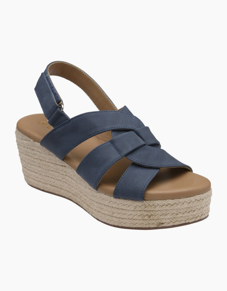 Reina Womens Wedge Sandals