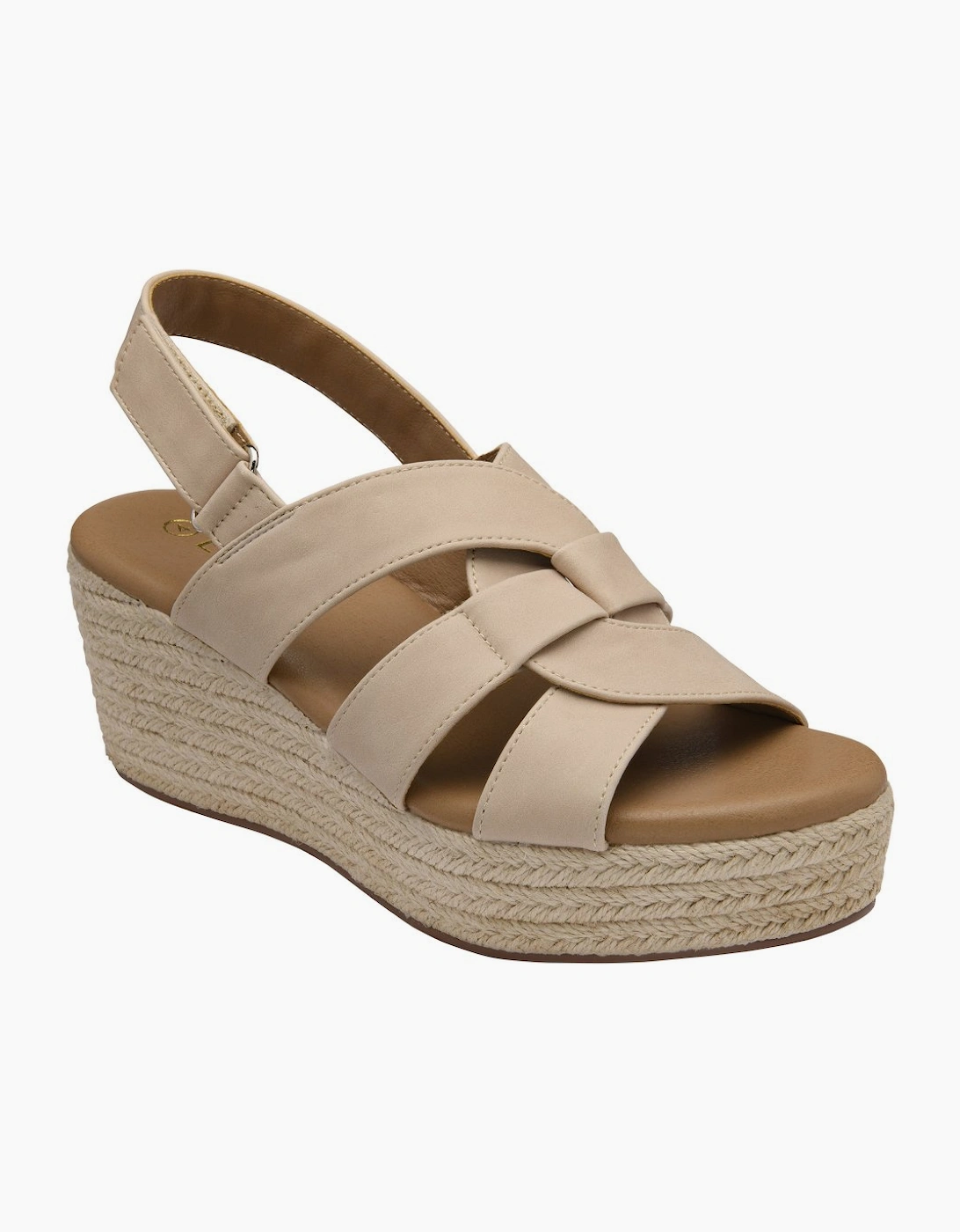 Lotus Women's Natural Casual Wedge Sandals - Image 3