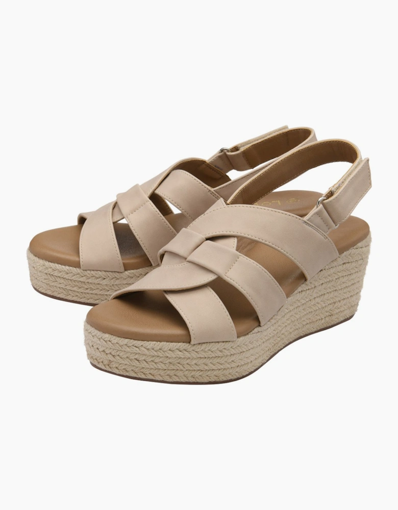 Reina Womens Wedge Sandals