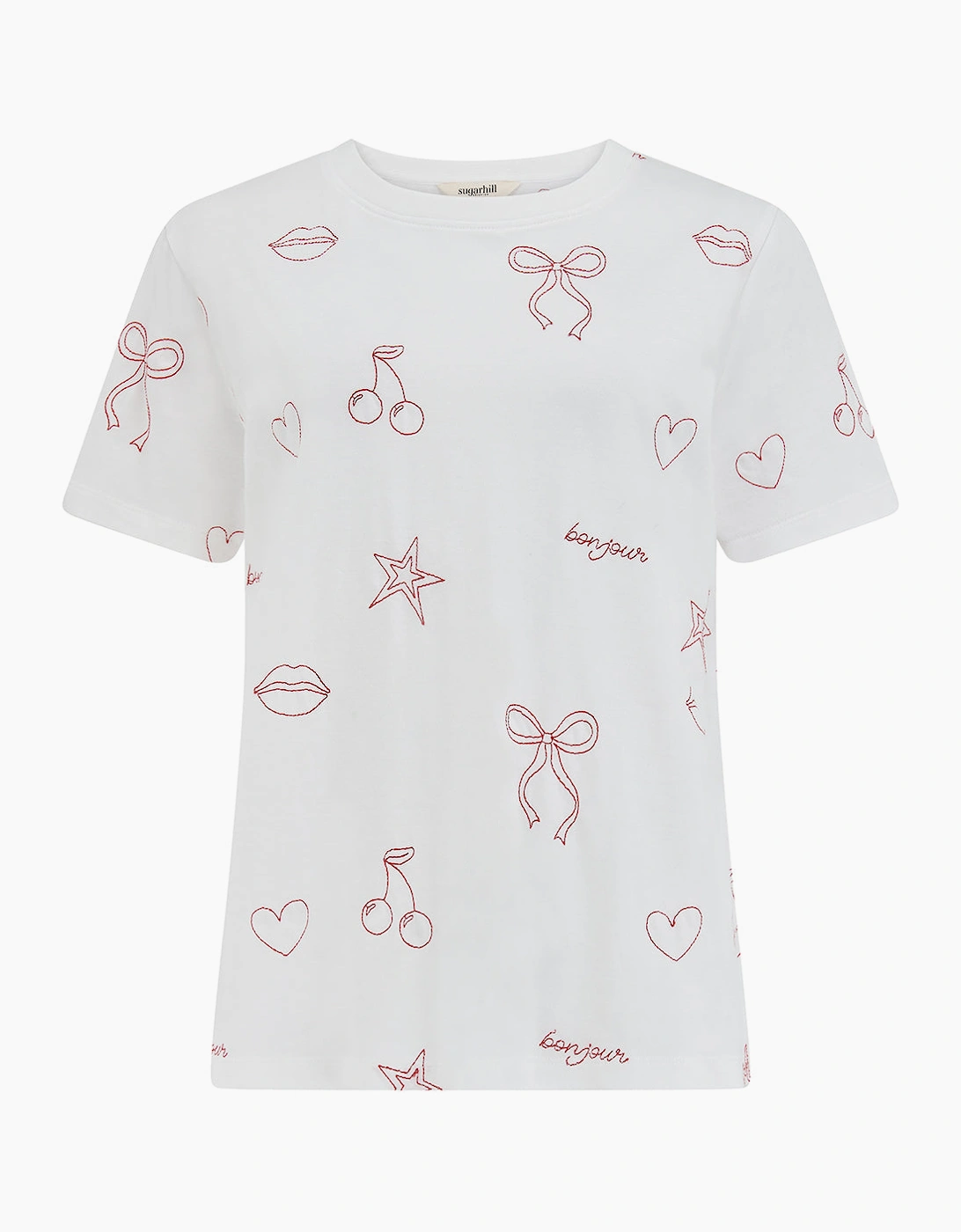 Maggie t shirt in chic embroidery