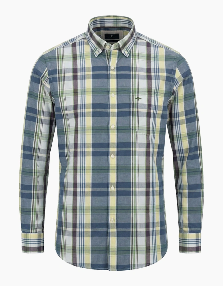 FYNCH-HATTON LONG SLEEVED SHIRT AUBERGINE