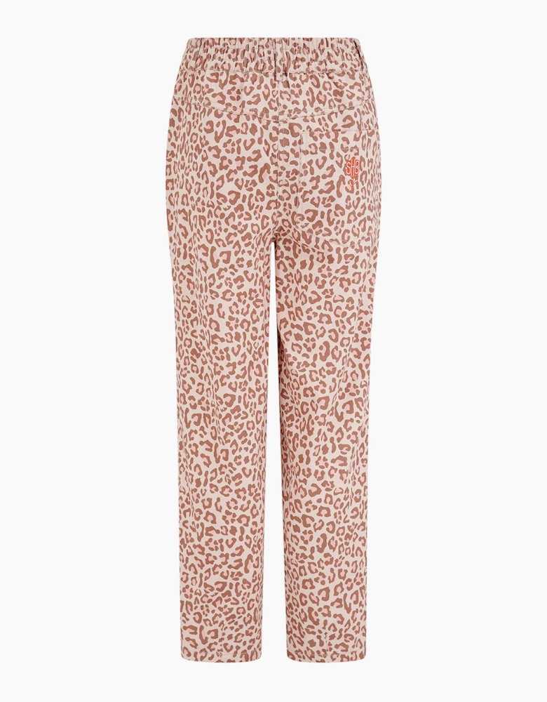 Rowan trousers - stone, classic leopard