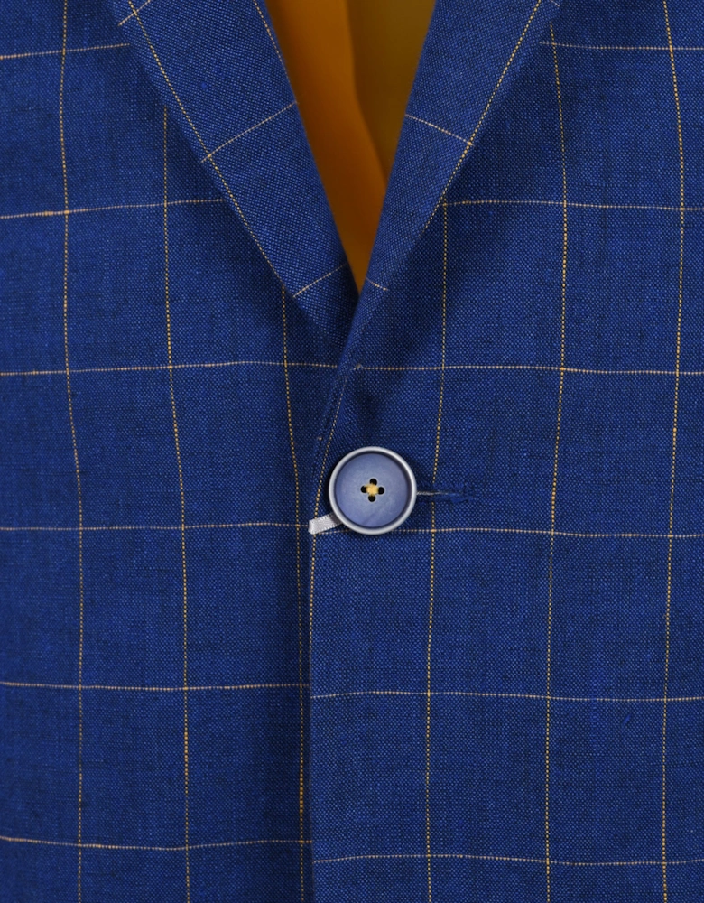 MAZELLI JACKET BLUE YELLOW CHECK