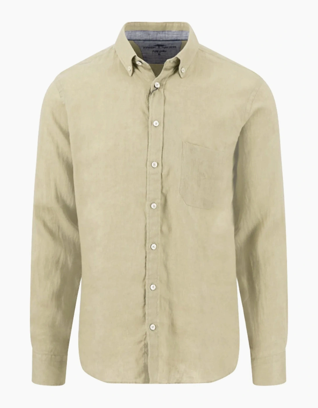 FYNCH-HATTON LONG SLEEVED LINEN SHIRT PISTACHIO, 3 of 2