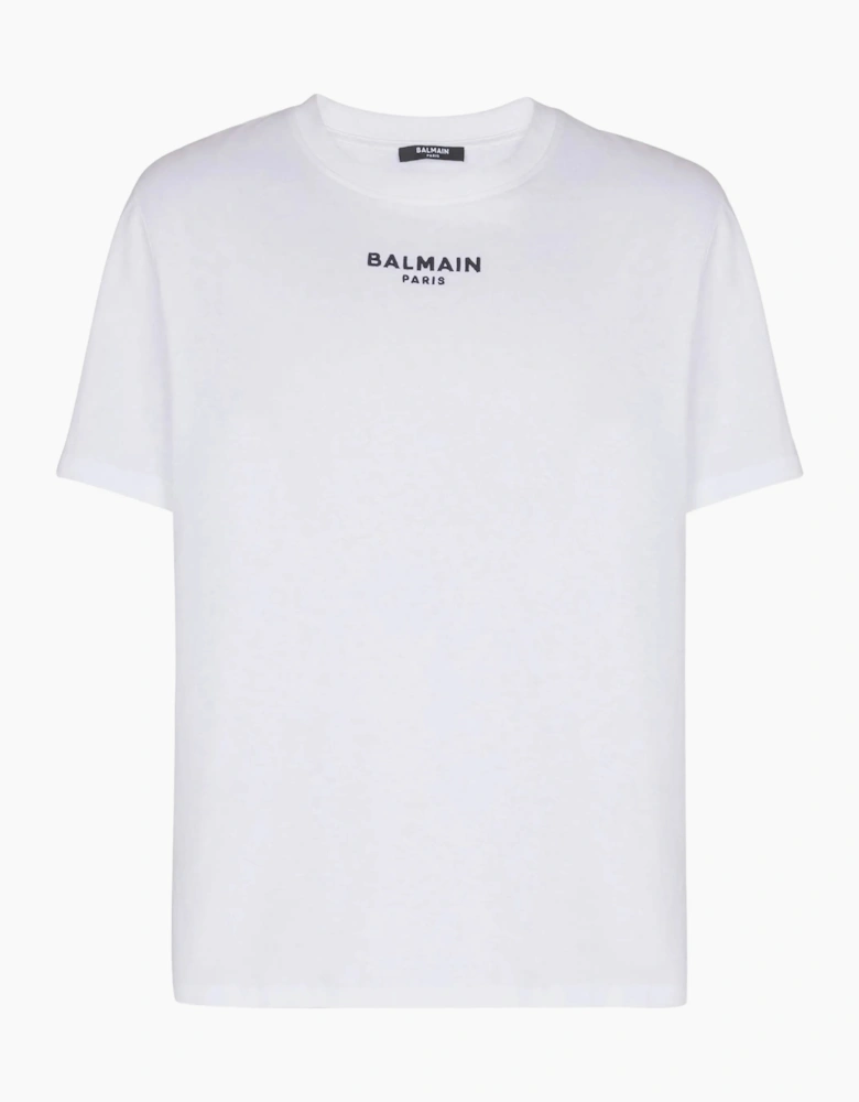 Paris Small Embroidered Logo T-Shirt in White