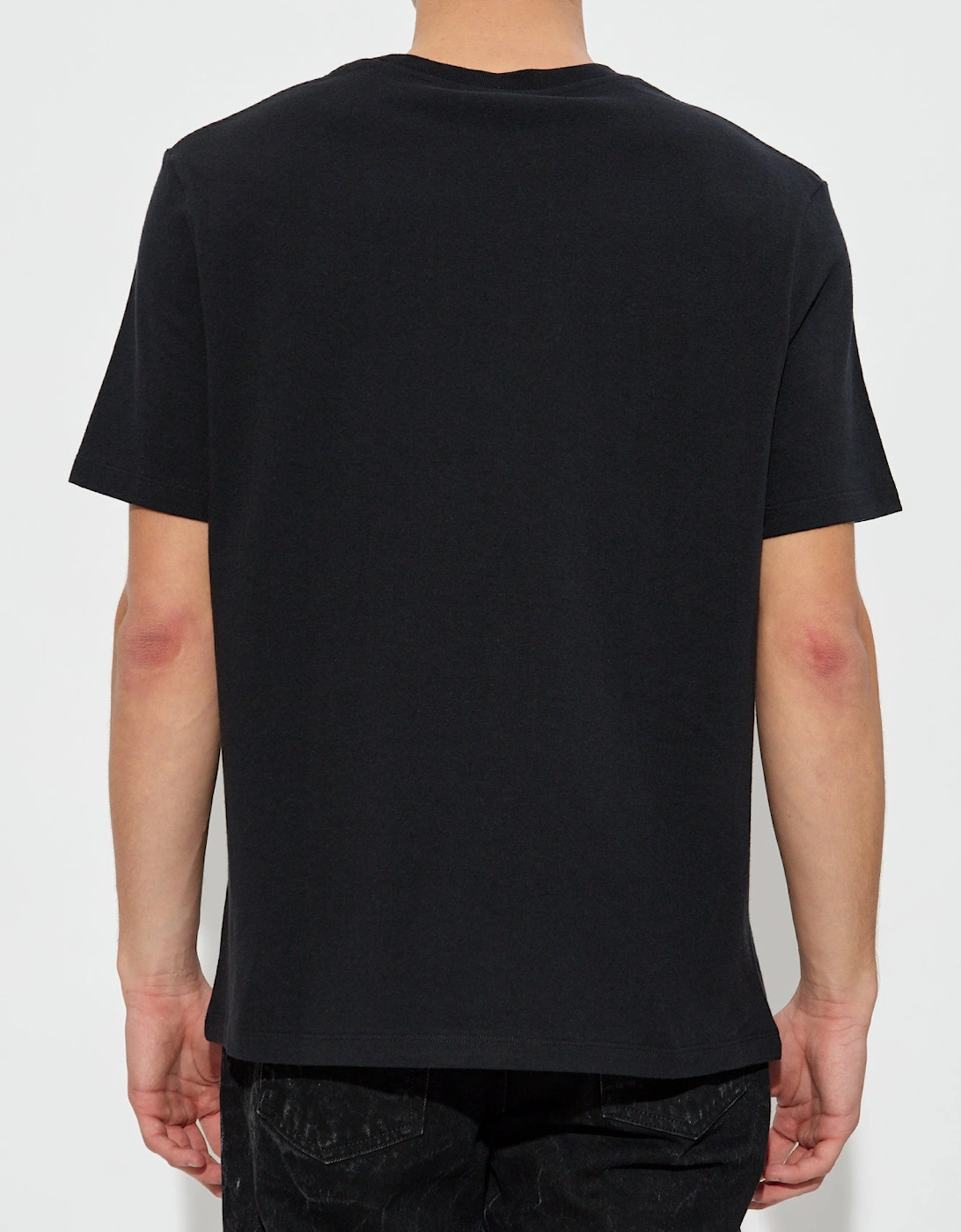 Paris Small Embroidered Logo T-Shirt in Black