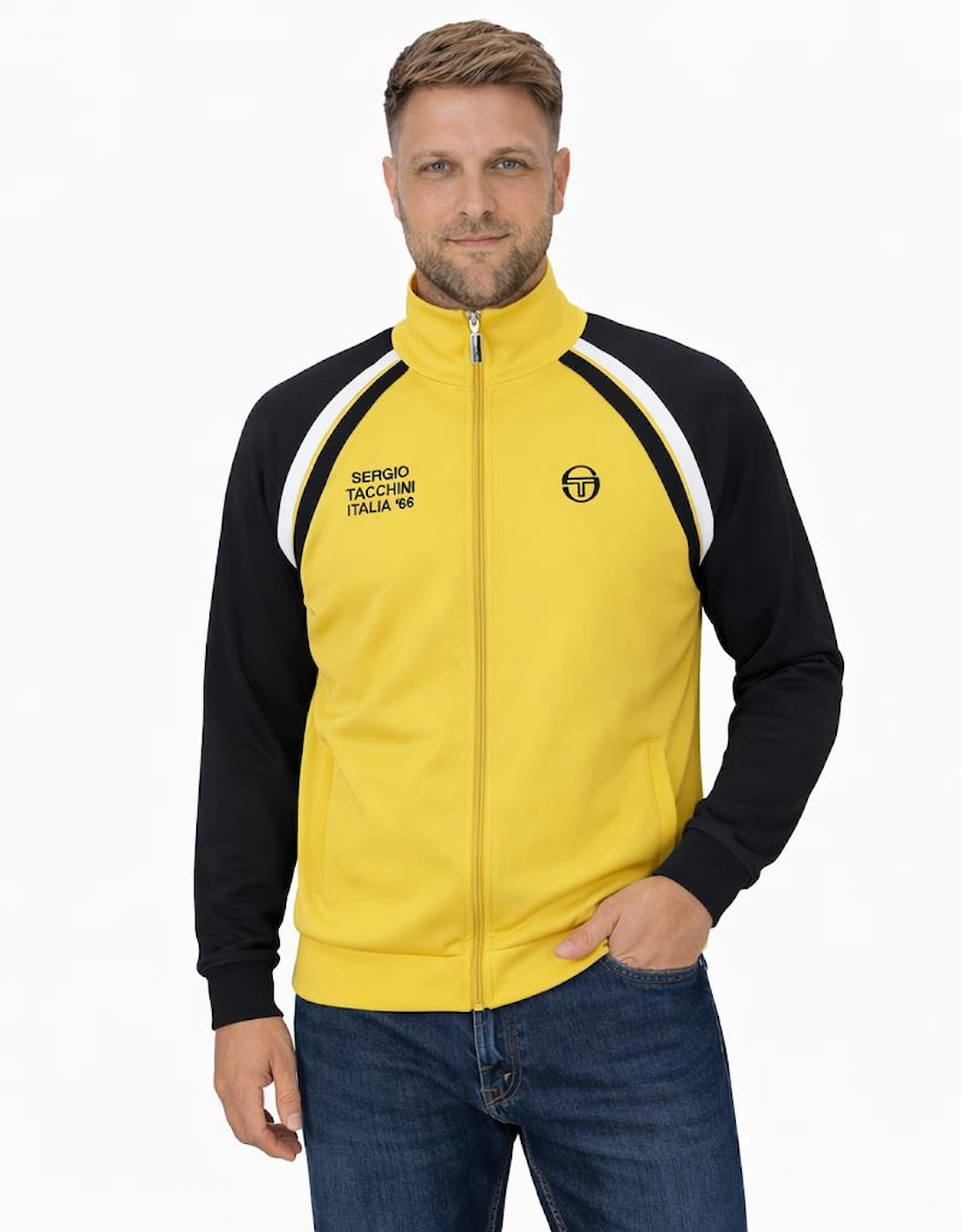 Ghibli Davis Track Top Jacket Mango Mint/Black/White