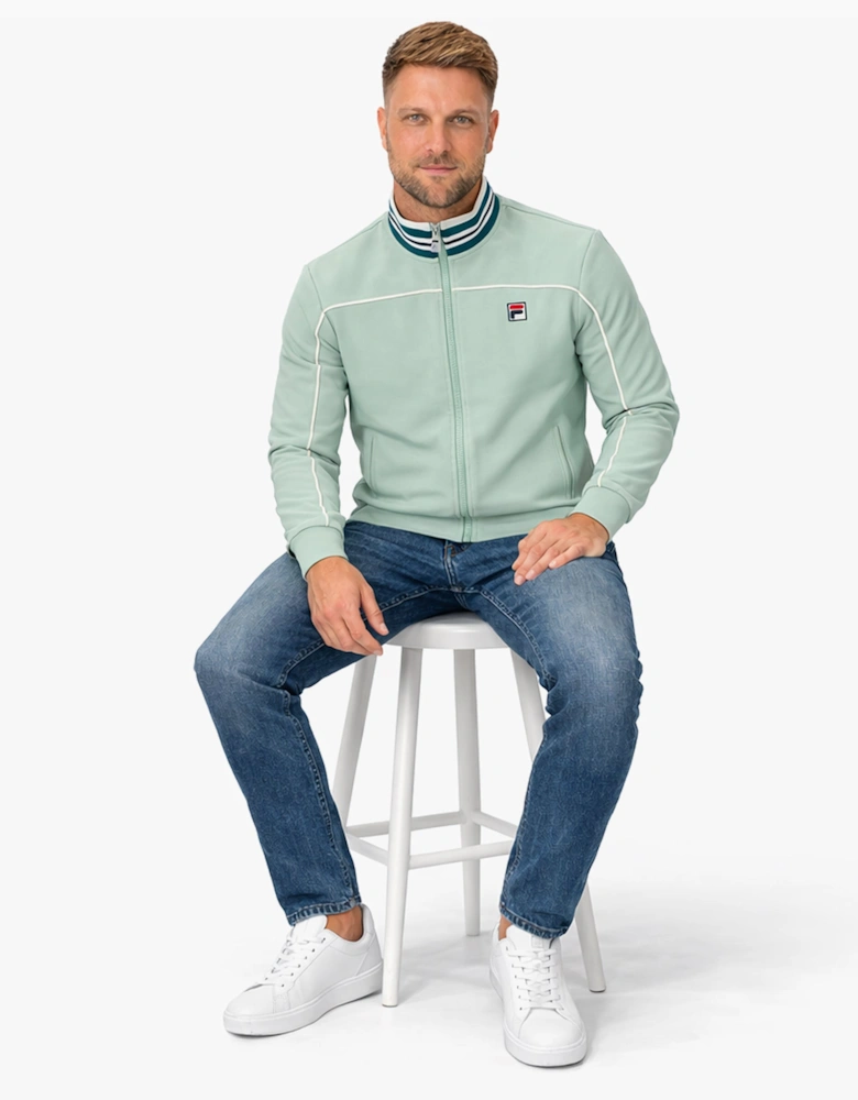 Fila Federico Tipped Neck Track Top Jacket Surf Spray