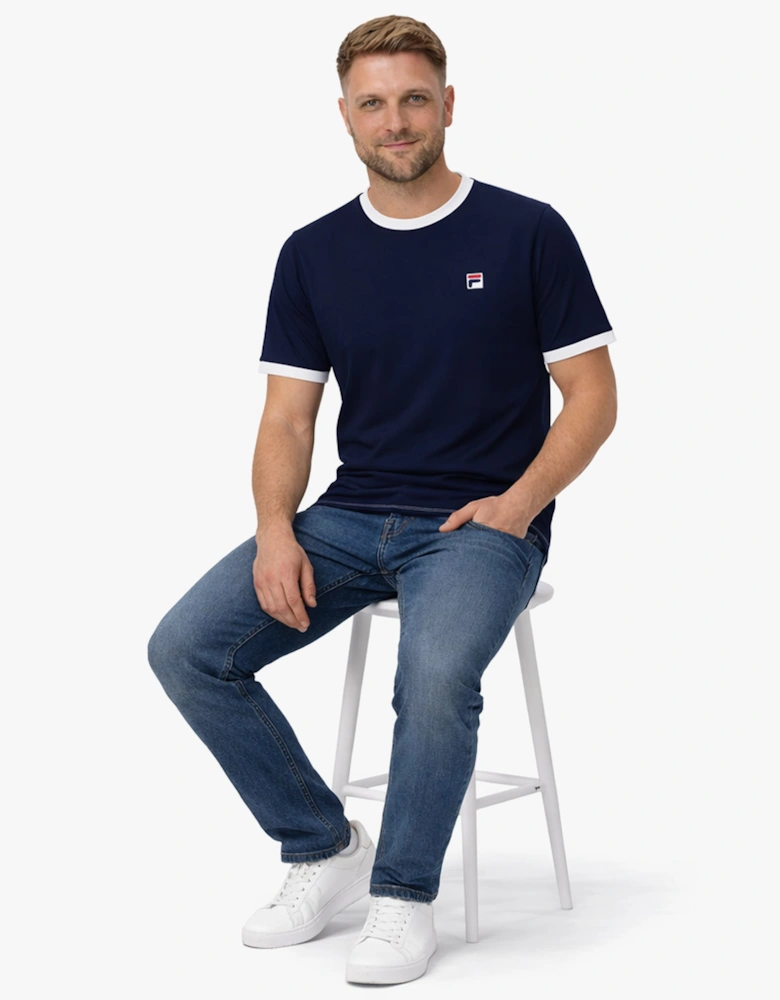 Marconi T-Shirt Navy/White