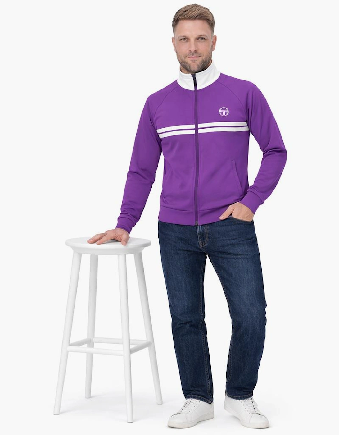 Dallas Track Top Jacket Pansy/Gardenia