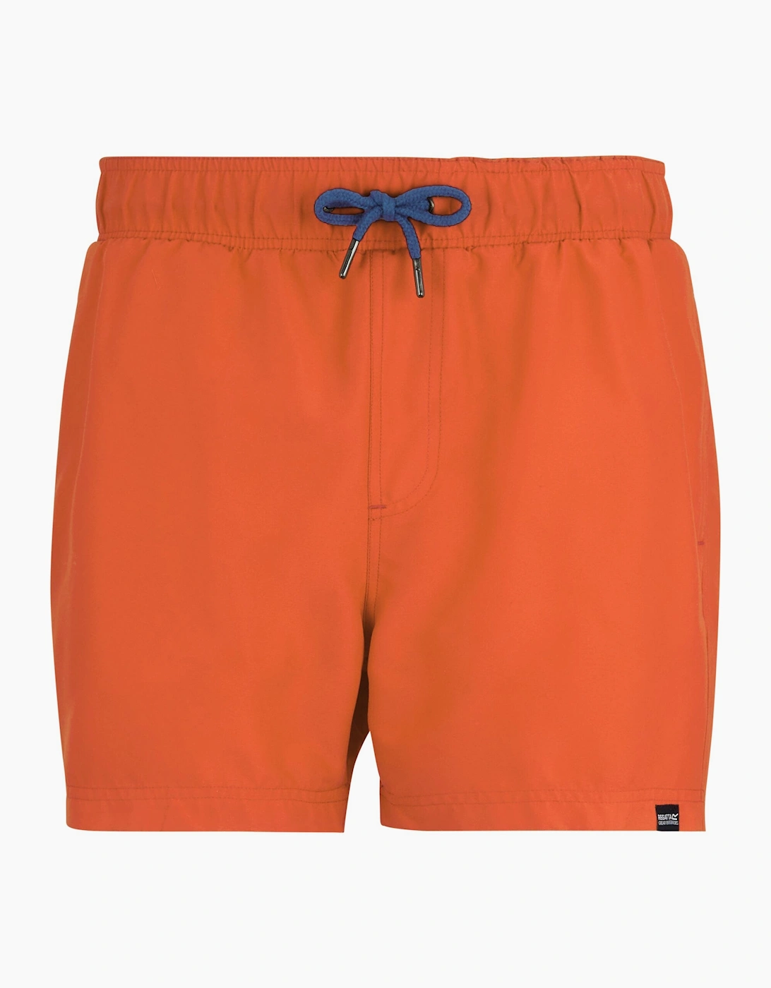 Men's Regatta Mens Mawson II Swim Shorts - Tigerlily Orange Sonic Blue - Size: 39/38/32