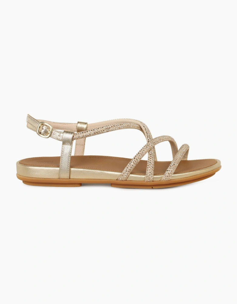 Gracie Crystal Strappy Womens Sandals