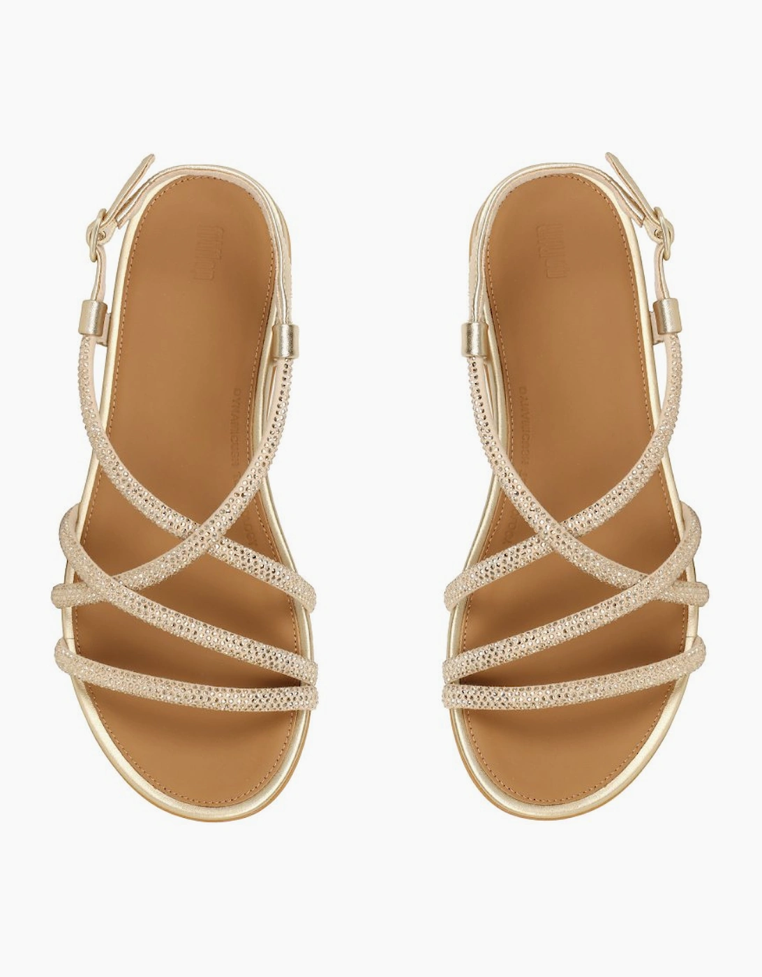 Gracie Crystal Strappy Womens Sandals