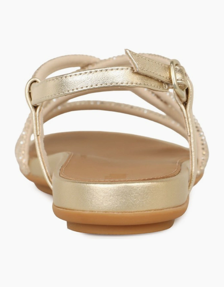 Gracie Crystal Strappy Womens Sandals