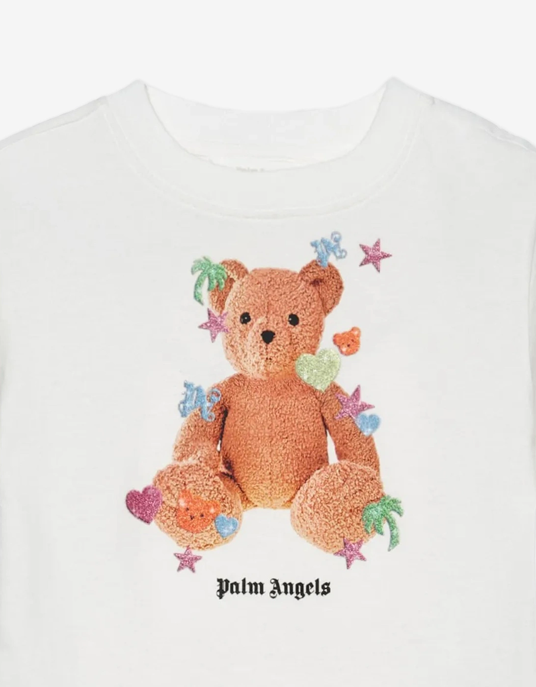 Girls Stickers Bear Regular T-Shirt in Ivory