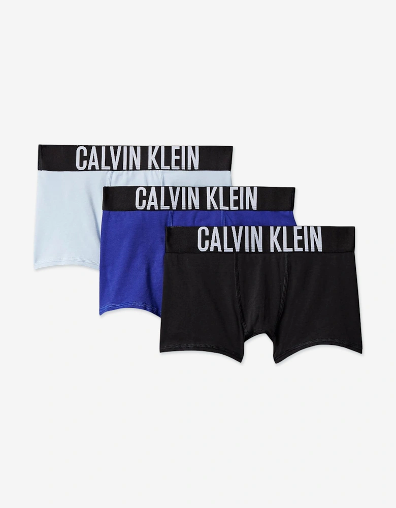 Boys 3 Pack Boxer Shorts Set in Black
