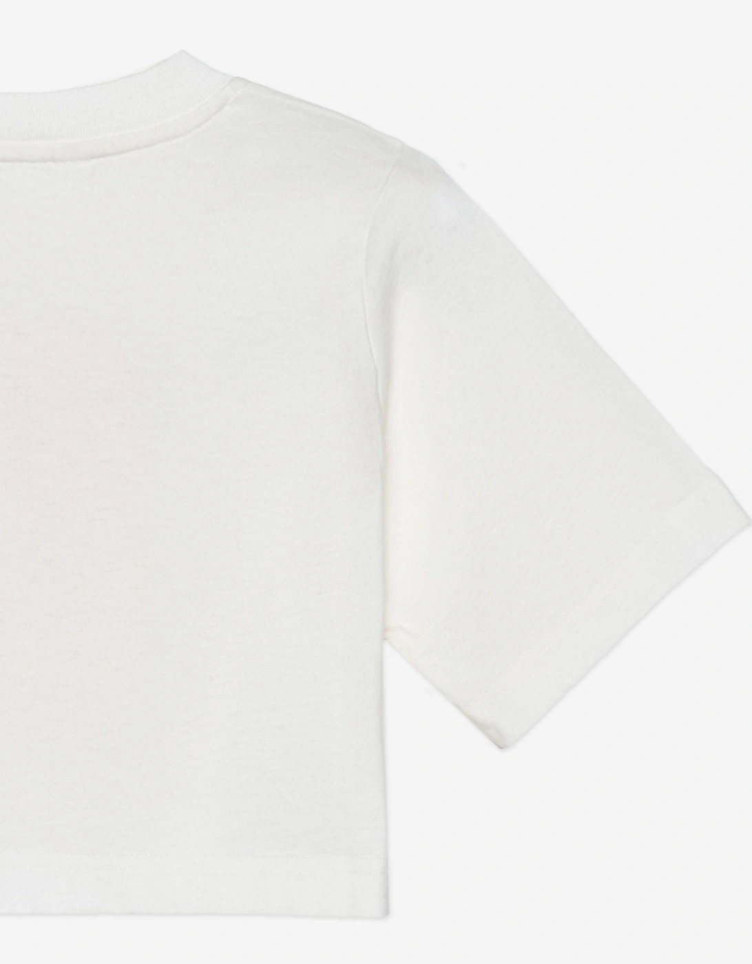 Girls Palms Landscape Crop Over T-Shirt in Ivory