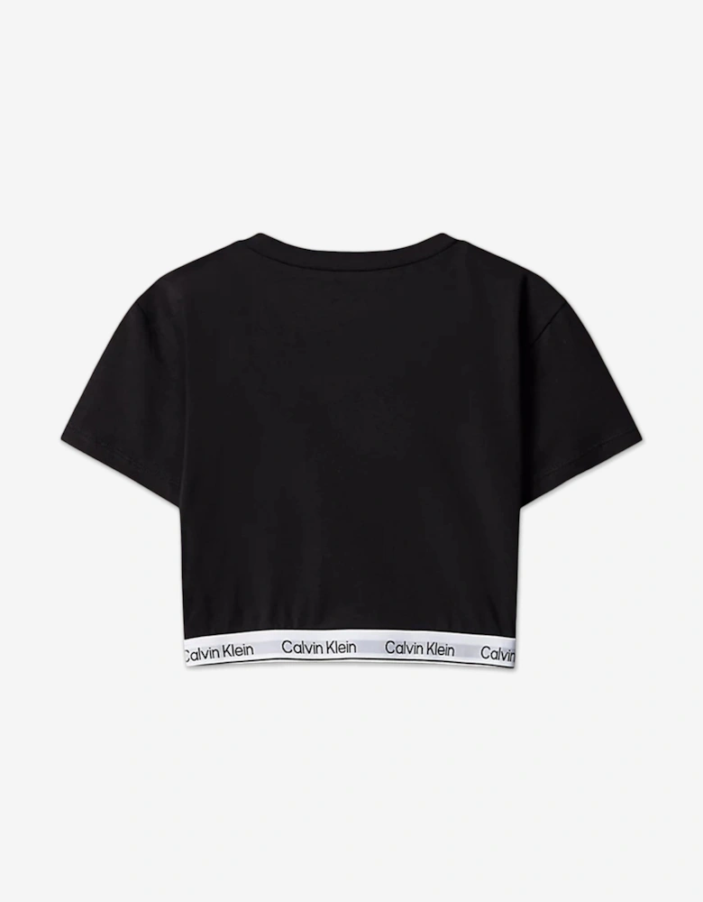 Girls Logo Pyjama Set in Black